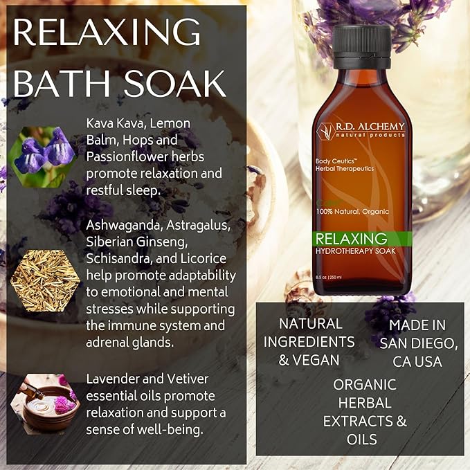 RD Alchemy - 100% Natural &amp Organic Relaxing Hydrotherapy Bath Soak