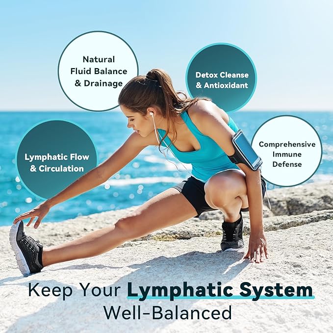 iMATCHME Lymphatic Drainage Supplements for Lymph System Support Detox &amp Cleanse Liver HealthFluid Balance Immune Support Natural Herbal Blends with Echinacea Liposomal Glutathione 60 Capsu