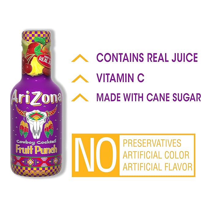 AriZona Fruit Punch 16.9 Fl Oz (Pack Of 20)