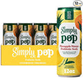 Simply POP Prebiotic Soda Pineapple Mango Cans 12 fl oz 12 Pack