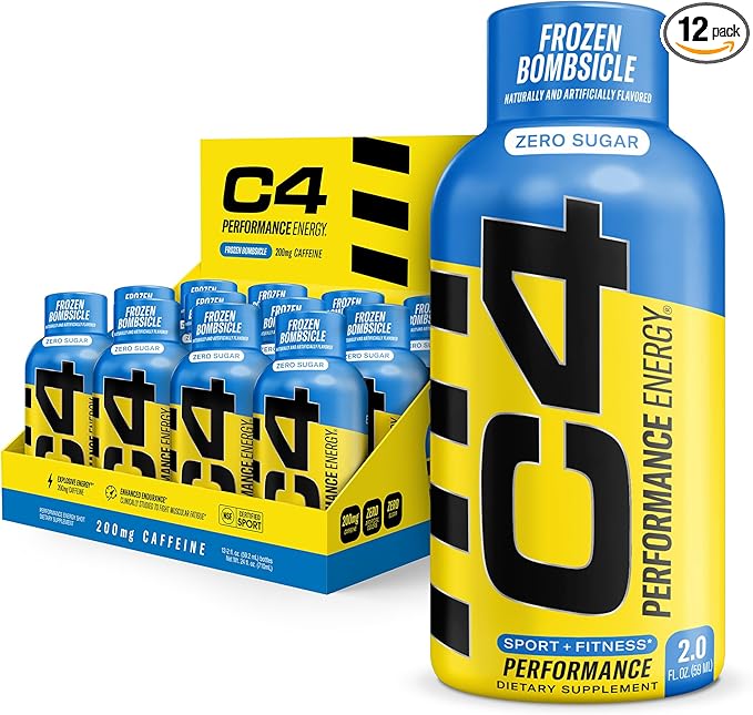 C4 Performance Energy Shot 2oz 12pk - Frozen Bomb