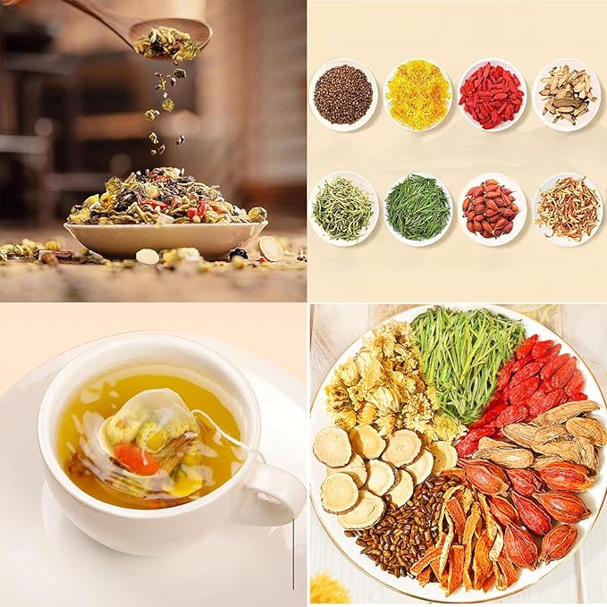 Cooling Herbal Tea Chicory and Gardenia Tea with ChicoryGardeniaOrange Peel &amp ChrysanthemumQuick &amp Refreshing (90PCS)