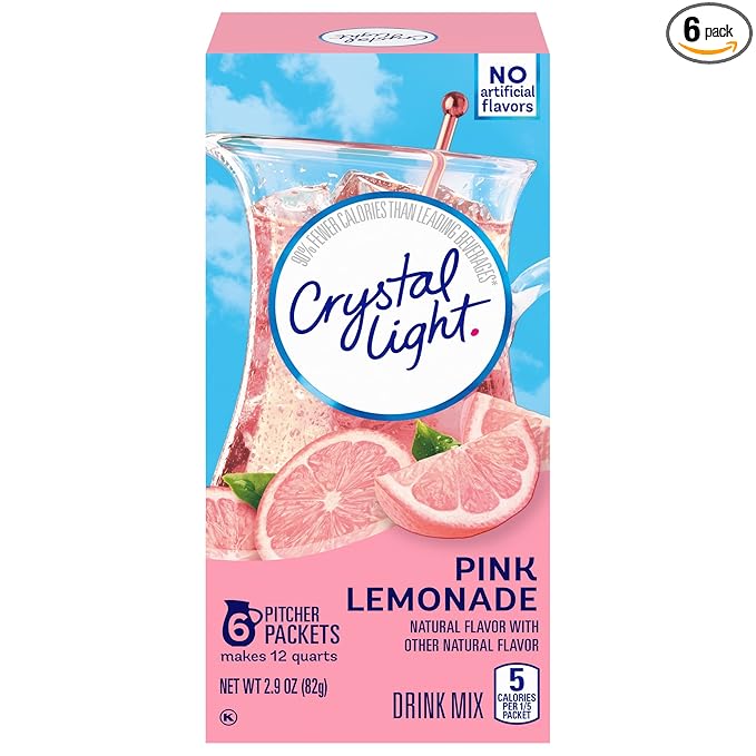 Crystal Light Drink Mix Pink Lemonade2.9 Ounce (Pack of 6)
