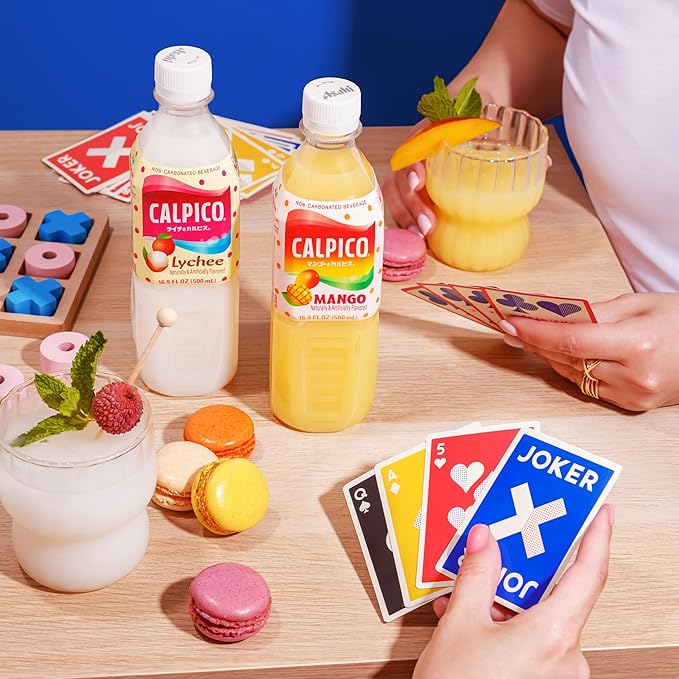 CALPICO Lychee – Smooth Creamy &amp Refreshing Non-Carbonated Beverage Sweet and Tangy Japanese Lactic Acid Drink 16.9 Fl oz (Pack of 6)
