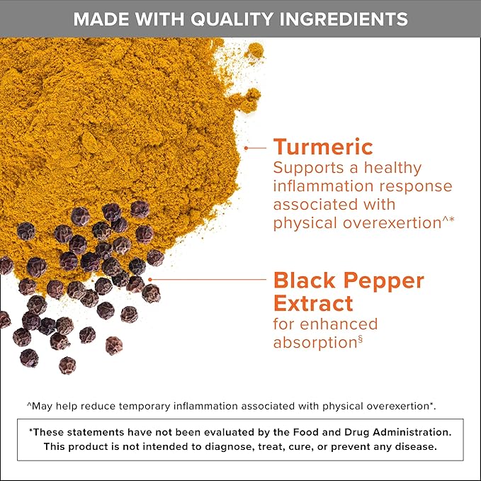 Qunol Turmeric Curcumin with Black Pepper 2250mg Turmeric Extract with 95% Curcuminoids Extra Strength Turmeric Supplement Enhanced Absorption Joint Support Supplement 150 Vegetarian Capsules