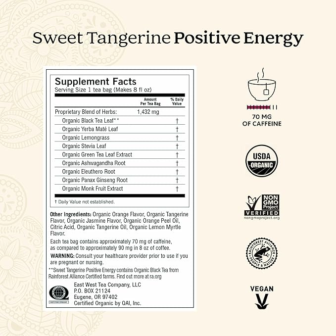 Yogi Tea Favorites Variety Pack - 16 Bags per Pack (6 Packs) - Organic Gift Box - Includes Sweet Tangerine Positive Energy Honey Lavender Stress Relief Bedtime &amp More
