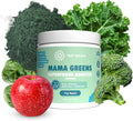 Oat Mama 'Mama Greens' Superfoods Booster - Fuji Apple Flavor - Greens Powder with Kale Spinach Broccoli &amp Spirulina - Nutrient-Rich Support for Pregnancy &amp Postpartum - 30 Servings (180g)