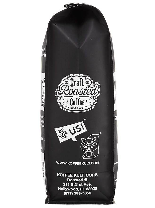 Koffee Kult Dark Roast Ground Coffee - Small Batch Gourmet Aromatic Artisan Blend 100% Arabica Coffee Organically Sourced (Ground 32oz)