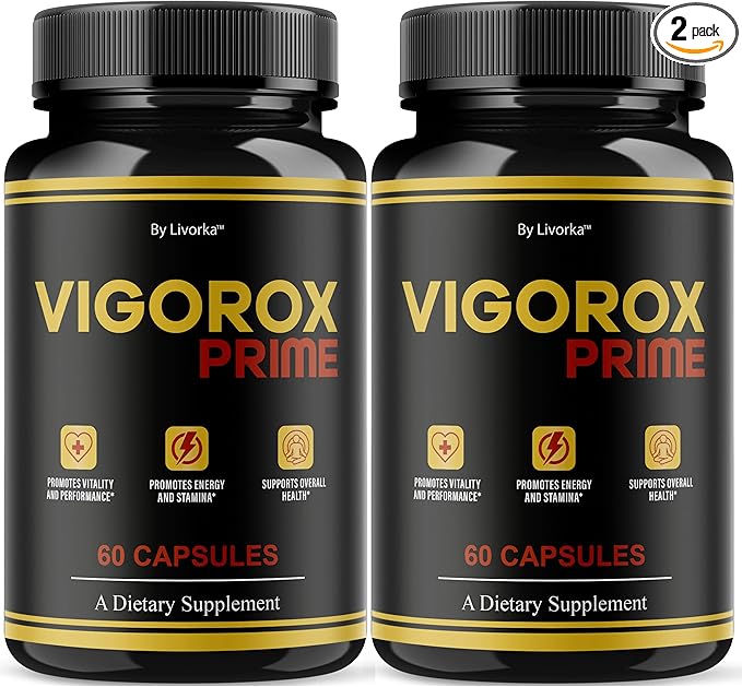 (2 Pack) Vigorox Prime Capsules - Official VigoroxPrime Pills Advanced Support Formula - Maximum Strength All Natural Ingredients for Overall Health &amp Wellness Reviews 120 Capsules for 2 Months