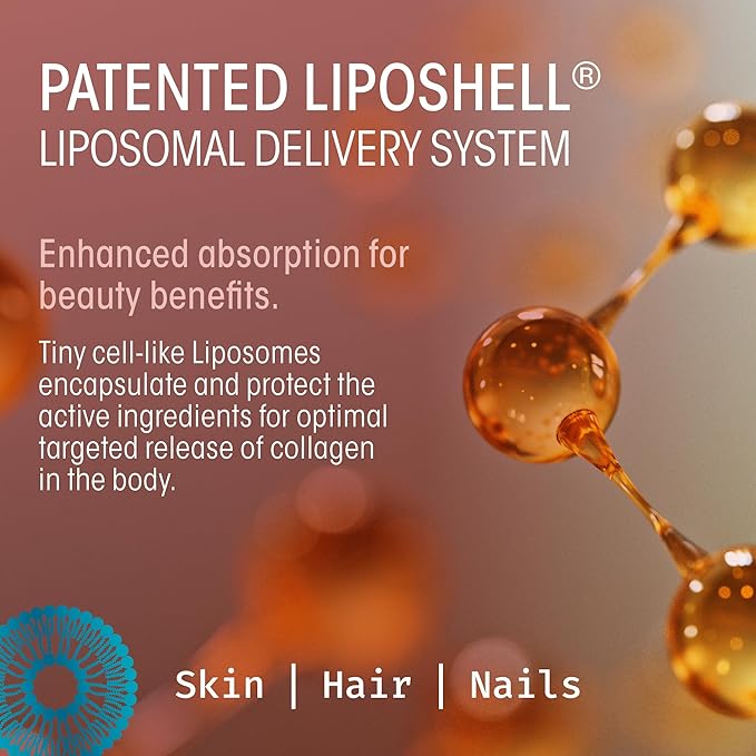 Age Repair Lipo-Sachets Liposomal Collagen Skin Supplement - Liquid Collagen Peptides to Support Skin Firmness Elasticity