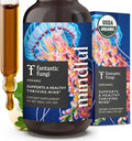 Fantastic Fungi Organic Mushroom Tincture - Mindful Elixir with Lions Mane Mushroom Extract Bacopa &amp Ginkgo Leaf - Drops for Focus Clarity &amp Memory Support - Formulated in USA 30 Servings