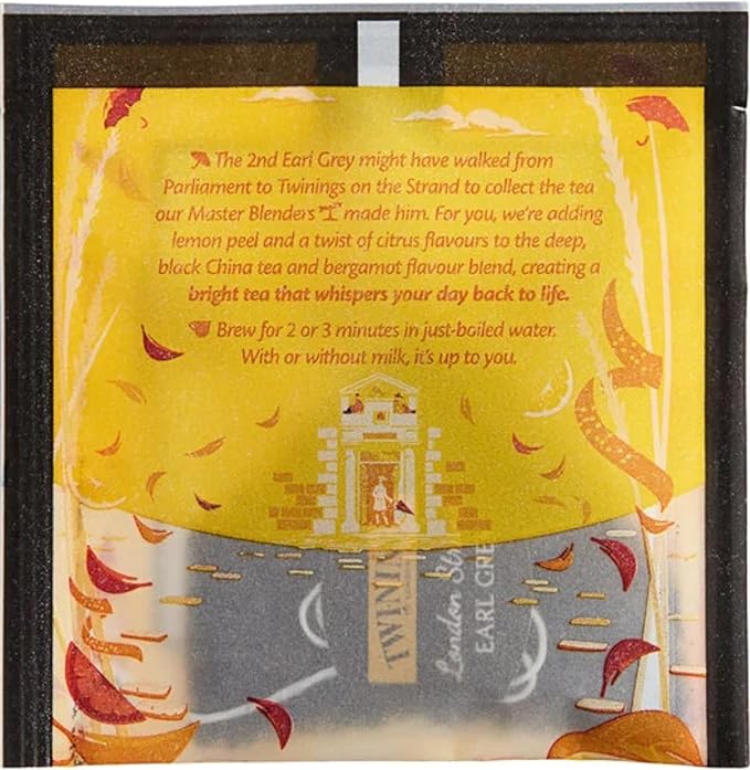 Twinings Discovery Collection London Strand Earl Grey 30 Large Leaf Pyramid Tea Bags