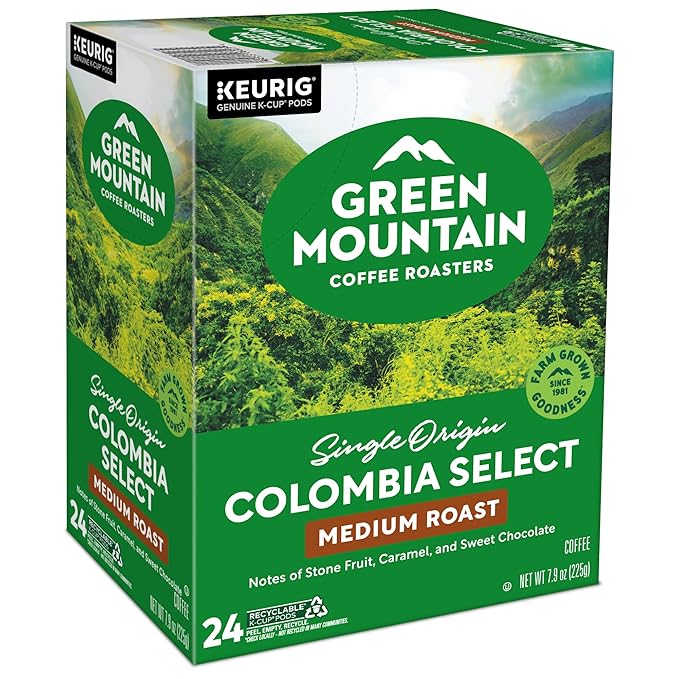 Green Mountain Coffee Roasters Colombia Select Coffee Keurig Single-Serve K-Cup Pods Medium Roast Coffee 96 Count
