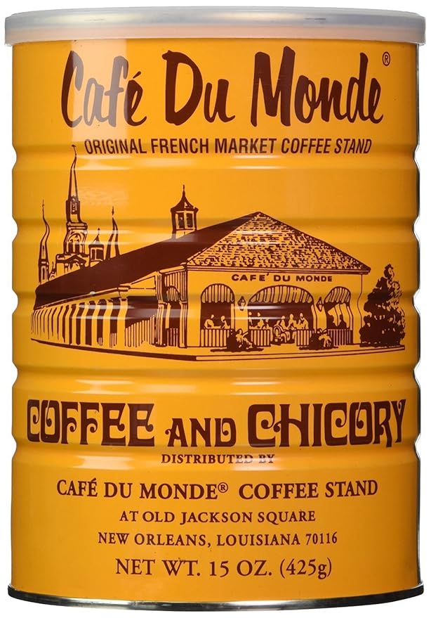Cafe Du Monde Coffee and Chickory Bundle - New Orleans French Roast Assortment 15 oz Original and 13 oz 2 Piece
