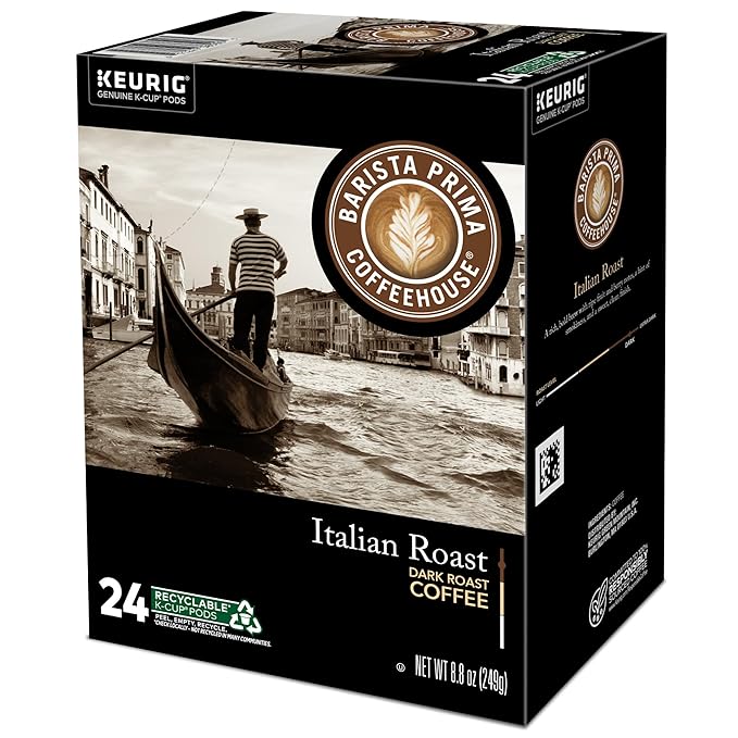 Barista Prima Coffeehouse Italian Roast Keurig Single Serve K-Cup Pods 96 Count