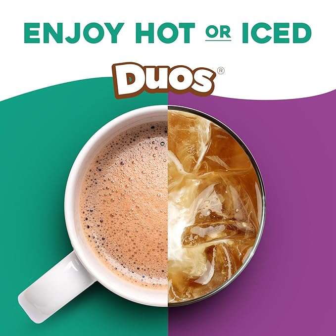 The Original Donut Shop ICED Duos Cookies + Caramel Coffee Keurig Single Serve K-Cup Pods 60 Count (6 Packs of 10)