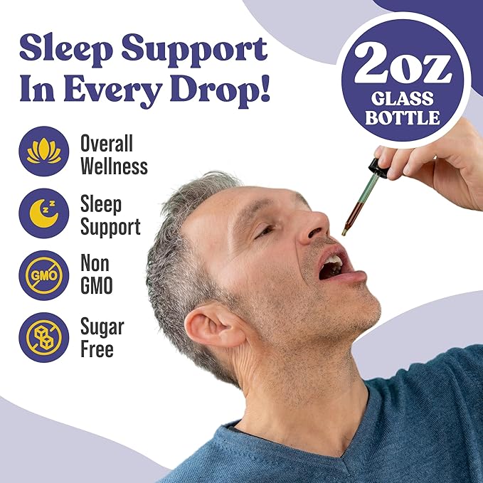 Advanced Sleep Support Supplement - Liquid Delivery for Better Absorption - Melatonin Magnesium Theanine Valerian Passionflower Chamomile &amp More!