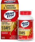 Move Free Advanced 5-Day Joint Support Supplement with Turmeric Curcumin &amp Tamarind (TamaFlex) Glucosamine &amp Vitamin D3 for Joint Health Bone Strength Cartilage and Knee Range of Motion. 9