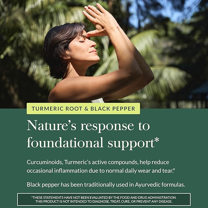 Gaia Herbs Turmeric Supreme Extra Strength - Supports Occasional Discomfort from Normal Wear &amp Tear* - with Turmeric Curcumin &amp Black Pepper - 120 Vegan Liquid Phyto-Caps (Up to 120 Servings)