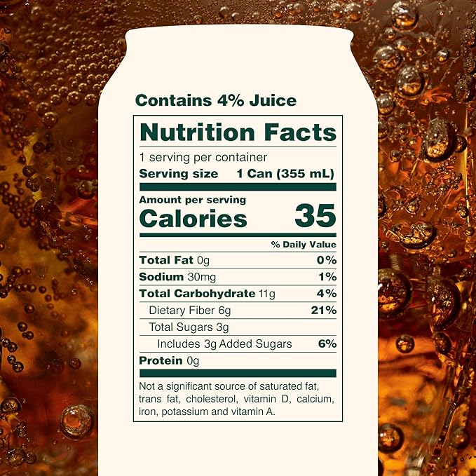 OLIPOP Prebiotic Soda Pop Classic Root Beer Pantry Pack Packed with Prebiotics Fiber and Botanicals Gluten Free Vegan GMO Free 12oz (Pack of 24)