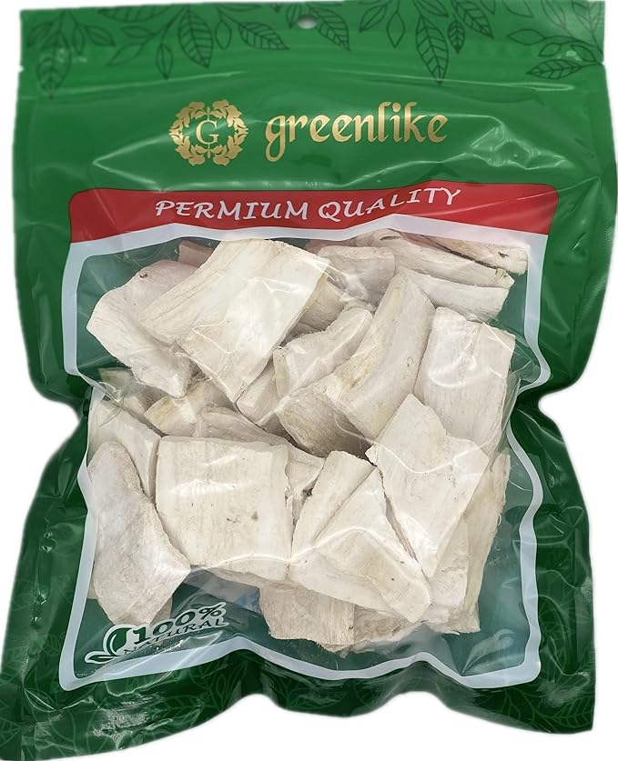 Greenlike Kudzu Root Slice Kudzu Tea Radix Puerariae Ge Gen 野生 葛根 葛根片 中药材 无熏硫 (16oz)