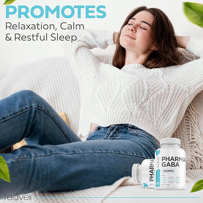 Pharma GABA 250 mg– Naturally Fermented GABA Supplement– Clinically Proven to Support Relaxation Cognitive Health Sleep &amp Focus– PharmaGABA Complements L-Theanine- Alternative to Gummies &amp C