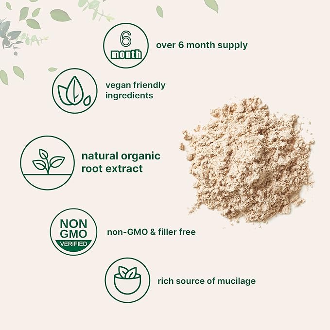 Micro Ingredients Organic Marshmallow Root Powder 8 Ounce Filler Free and Traditionally Used Supports Digestive Gastrointestinal Health Non-Irradiated and No GMOs Vegan Friendly