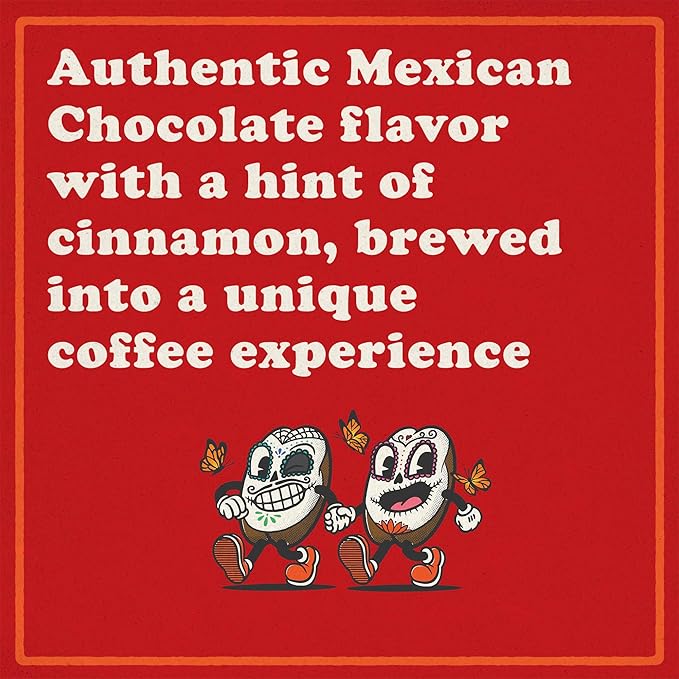 Roasty Buds Mexican Chocolate Whole Bean | Café Mexicano 100% Arabica Coffee Natural Cinnamon Flavors (12 oz) | Gluten-Free Non-GMO No Sugar | Medium Roast (12 Ounce Mexican Chocolate Whole Bean)