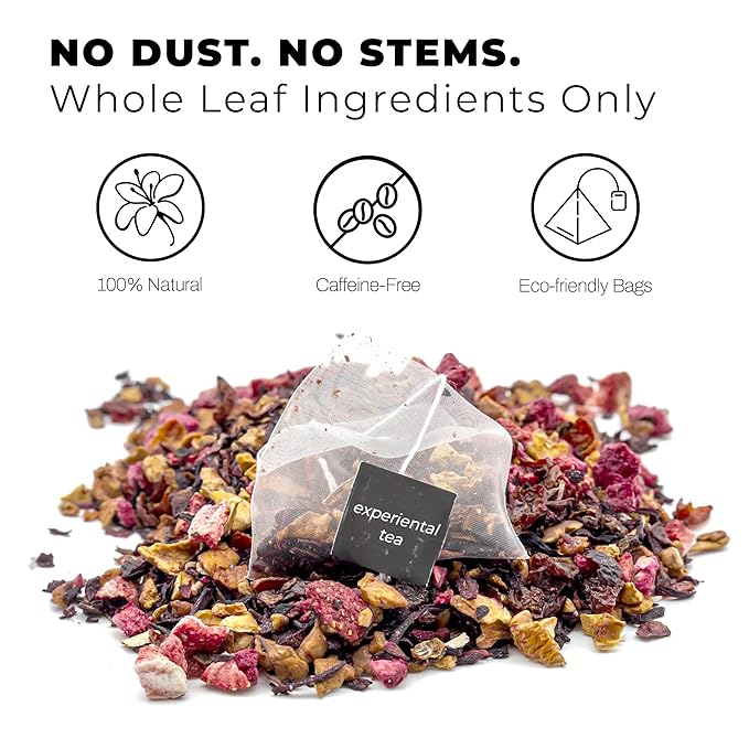 Yellow.fit Lemon Balm Herbal Tea Bags – 1500mg Loose Leaf Tea Bags Caffeine-Free Herbal Tea with Bright Citrus Flavor Plant-Based Tea Bags 100 Count
