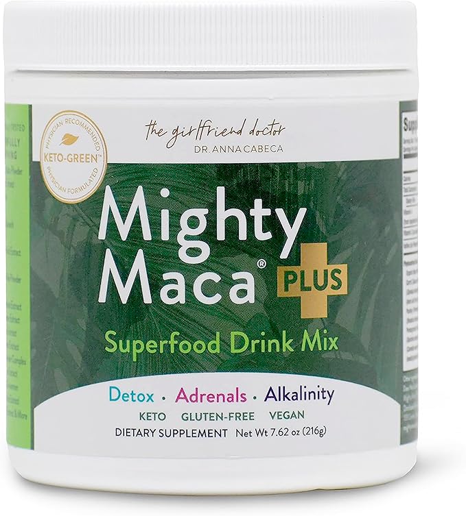 VIDAPURA Mighty Maca Plus by Dr. Anna Cabeca – Organic Superfood Greens Powder for Daily Energy &amp Vitality Vegan &amp Alkaline 60 Servings