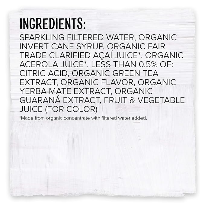Sambazon Organic Amazon Energy Drink Original Acai Berry 12 Ounce (Pack of 12)