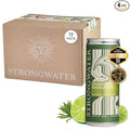 Strongwater Sparkling Non Alcoholic Margarita to Go - 12 Pack Cans (8.4 Fl Oz Each) Virgin Margarita Mocktail - Ready to Drink Nonalcoholic Cocktail with Lime Juice Agave &amp Nothing Artificial