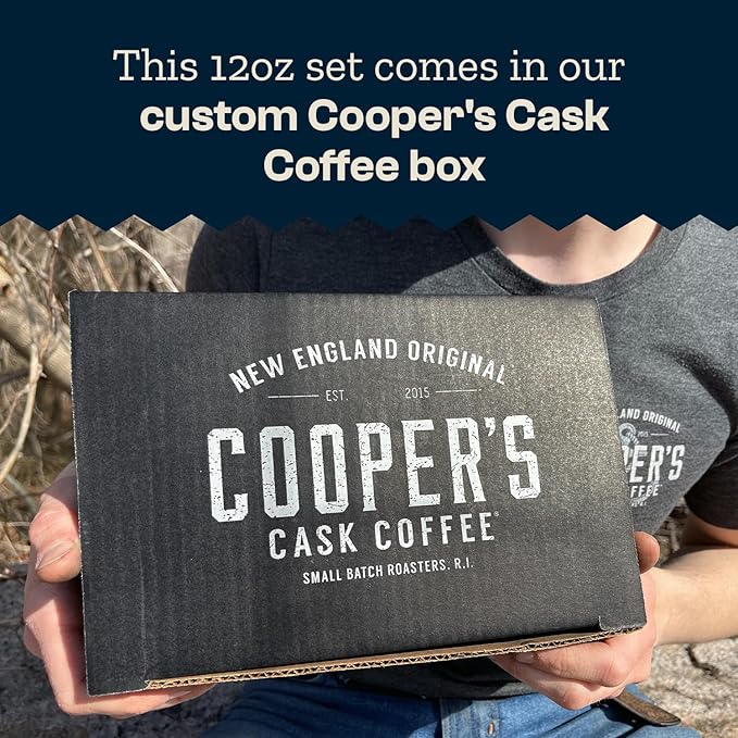 Bourbon Barrel Aged Coffee Ground Set Single Origin Sumatra Whiskey Ethiopian Rye Rwanda Rum Roasted Coffee Beans (Ground 4 Ounce (Pack of 3))