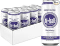 Hiball Clean Energy Drink - Blackberry - Zero Sugar Zero Calorie Sparkling Water with 160mg Organic Caffeine 50mg Organic Ginseng 50mg Organic Guarana and B Vitamins - 16 fl oz (8-Pack)