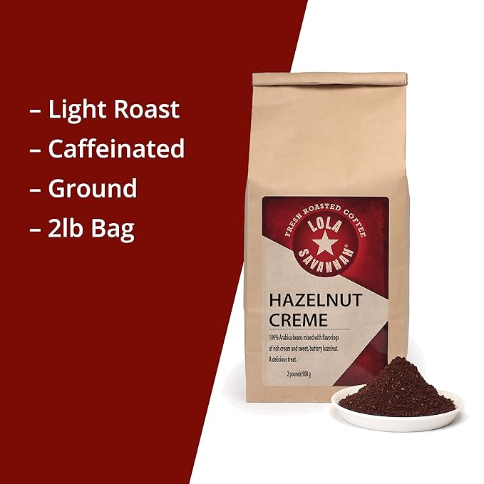 Lola Savannah Hazelnut Crème Ground Caffeinated Coffee 2lb