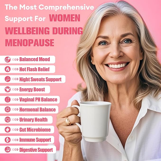 40-in-1 Menopause Supplements for Women Multibenefit &amp Complete Black Cohosh for Hot Flashes Night Sweats &amp Hormone Balance w/ Probiotics DIM Vitex Dong Quai Red Clover and More 120 Ve
