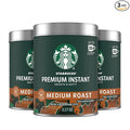 Starbucks Premium Instant Coffee Medium Roast Coffee Arabica Beans Three 3.17 oz Tins