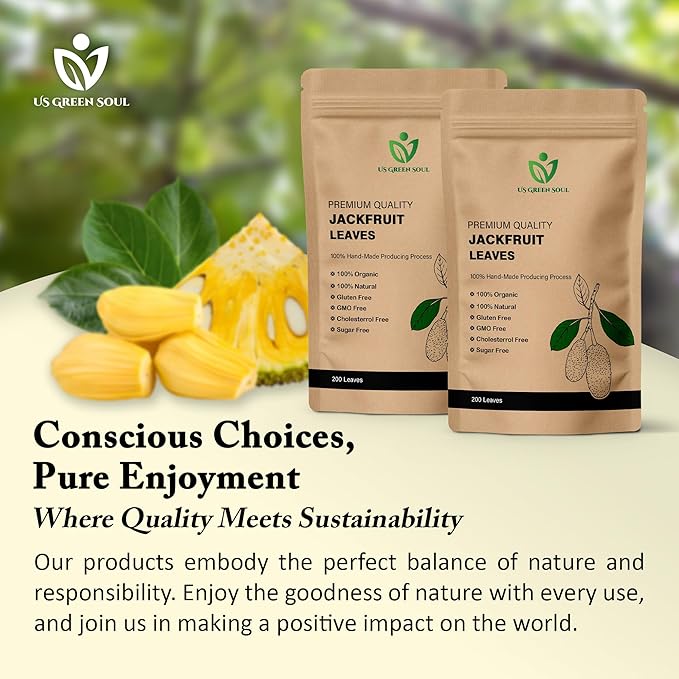 Jackfruit Leaves – Naturally Dried Herbal Leaves – Pure Artocarpus Heterophyllus Leaves for Tea &amp Traditional Preparations
