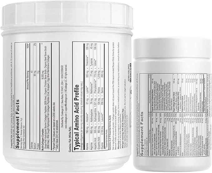 Codeage - Multi Collagen Protein + Women’s Daily Multivitamin Bundle