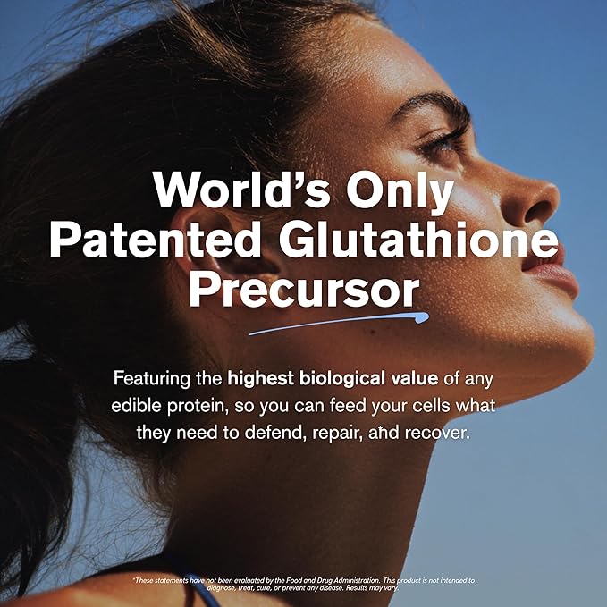 Immunocal Glutathione Precursor – Whey Protein Isolate Immune Support Master Antioxidant Detox Cleanse + Brain Health | Fat-Free Sugar-Free Lactose-Intolerant Friendly | 30 Servings
