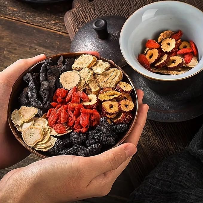Kidney Tea Formula Ginseng Six Treasures Tea Bags 50 bags Traditional Chinese Herbal Teabag Suitable for Men and Women 6 Precious Ingredients Formula
