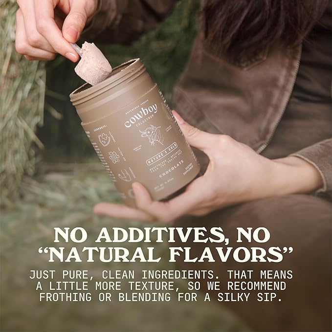 Cowboy - The Exclusive 1st Milking Whole Grass Fed Colostrum Supplement for Full Body Health - Bovine Colostrum Powder Packed w/Bioactive Nutrients - Sugar Free (Vanilla 40 Servings)