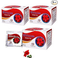 HERBOGANIC Hibiscus Herbal Tea - Digestion and Immune Support | Refreshing and Delicious Blend | Natural Ingredients | 60 Tea Bags