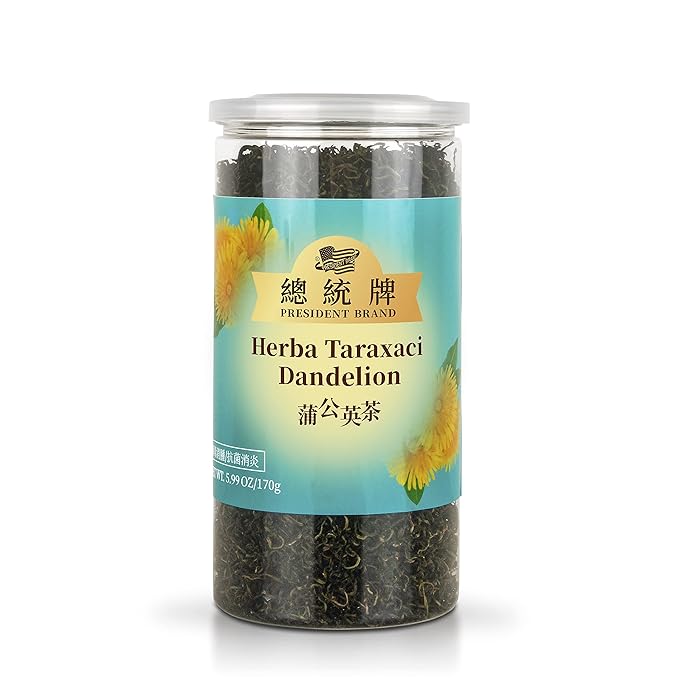 President Brand Dried Dandelion Leaf Tea Herbal Tea 蒲公英茶叶 蒲公英花茶 6 oz （170g)