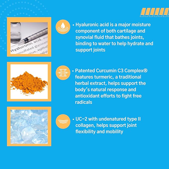 Consult Health Joint Solution Advanced Anti-Aging Total Joint Health Dietary Supplement with UC Type 2 Collagen Hyaluronic Acid Curcumin for Maximum Flexibility and Reducing Discomfort 90 Capsules