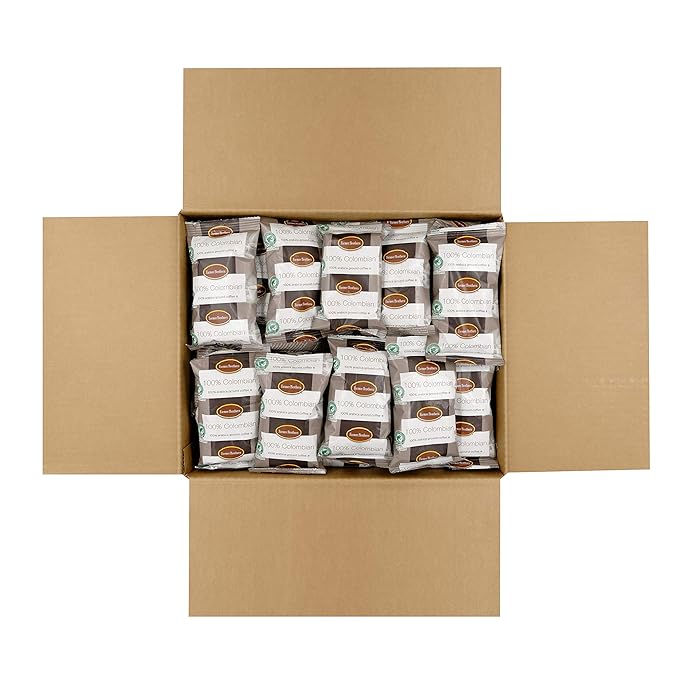Farmer Brothers Coffee - Ground Medium Roast 100% Colombian 2.5 Oz Portion Packs (Bulk 96 Pack - $1.41 cost per pack)