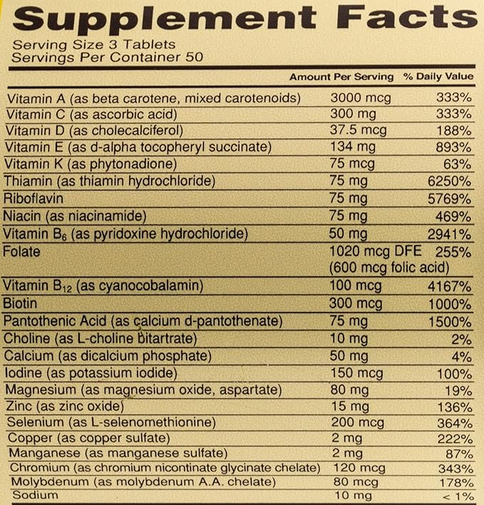 Optimum Nutrition Opti-Men Supplement 150 Count