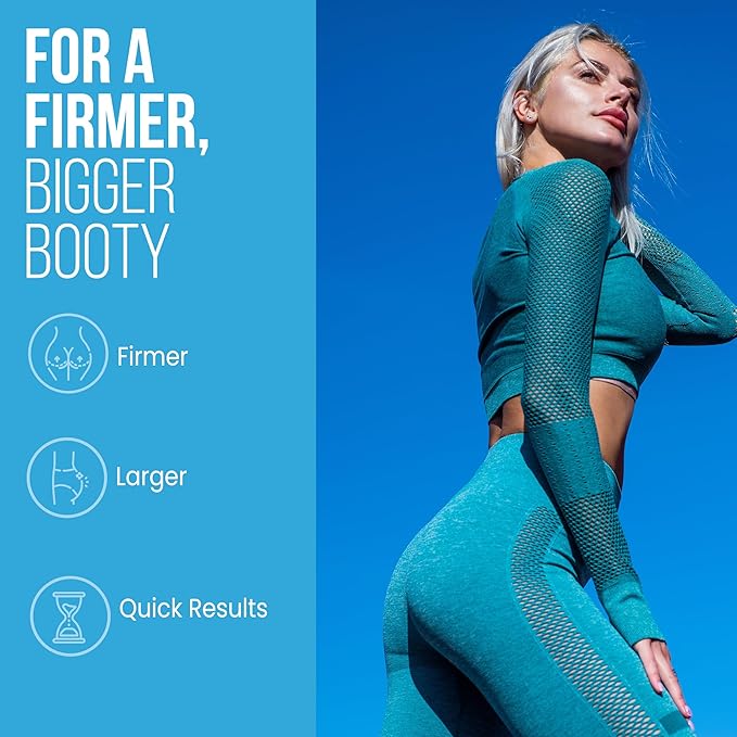 InstaBum Bum Enhancement Pills – Lift Shape and Fill Glutes – Fast Growth for Bigger Butt and HIPS – No Gummies. Visible Results in 1-2 Weeks