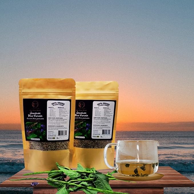 100% Jamaican Blue Vervain organic tea-2Pack-.handpicked in Jamaica- Blue Vervain herb Jamaica Bush tea Jamaican Herbs