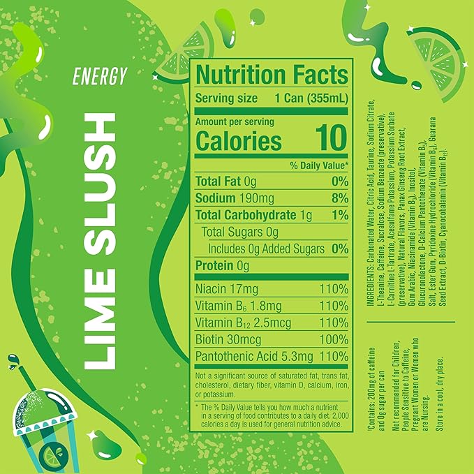 New Alani Energy Drinks Lime Slush Pink Slush Hawaian Shaved ice Variety Pack Sugar-Free Low-Calorie Energy Boost Drink 12 fl oz (Pack of 6) Repackaged By * Shadow Hunter*